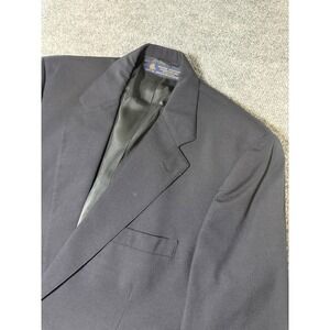 Brooks Brothers Mens Navy Blue Blazer 100% Wool Two Button Jacket‎